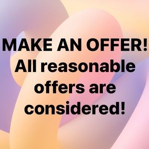 Like an item? MAKE AN OFFER!